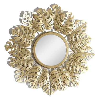 Golden Leaf Decorative Wall Mirror