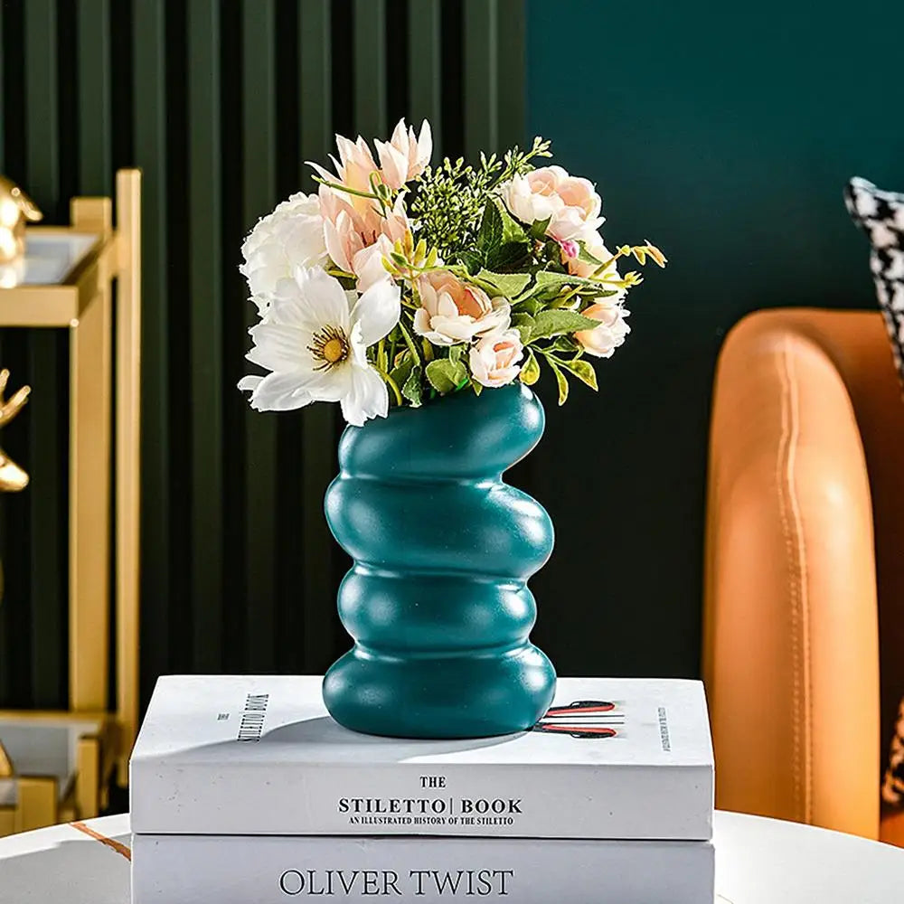 Modern Nordic Spiral Flower Vase