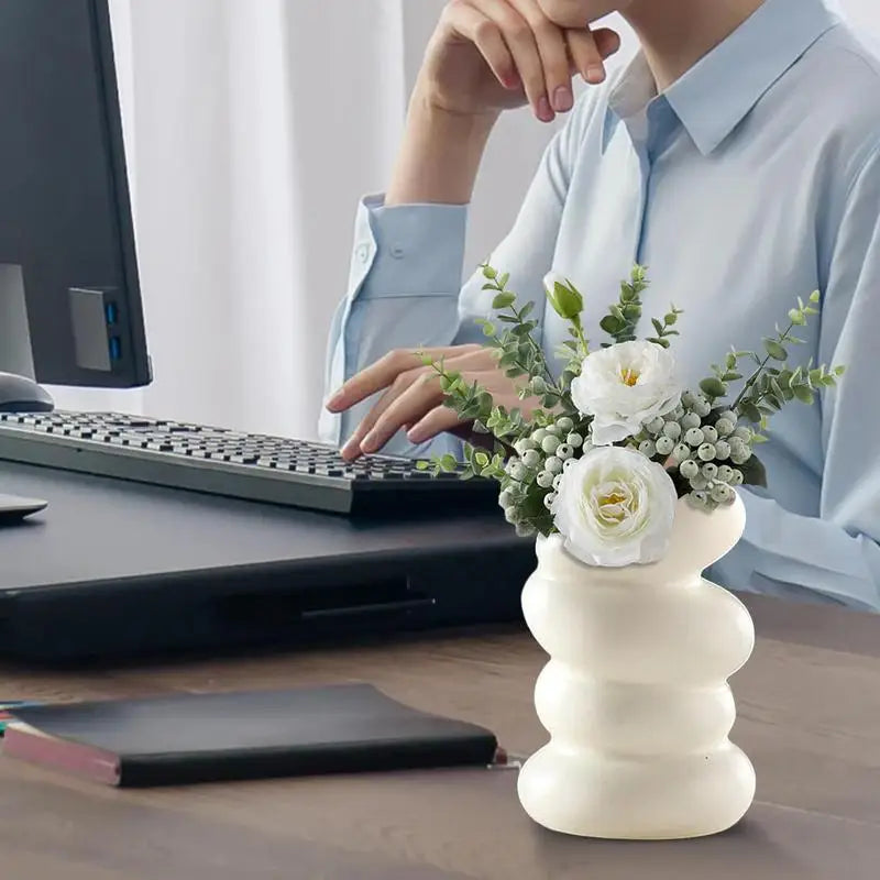 Modern Nordic Spiral Flower Vase