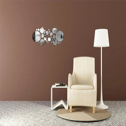 Wall Decor Background Mirror Sticker