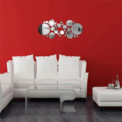 Wall Decor Background Mirror Sticker