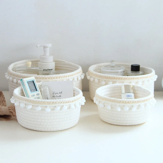 Portable Woven Storage Basket