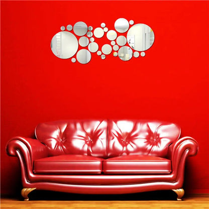 Wall Decor Background Mirror Sticker