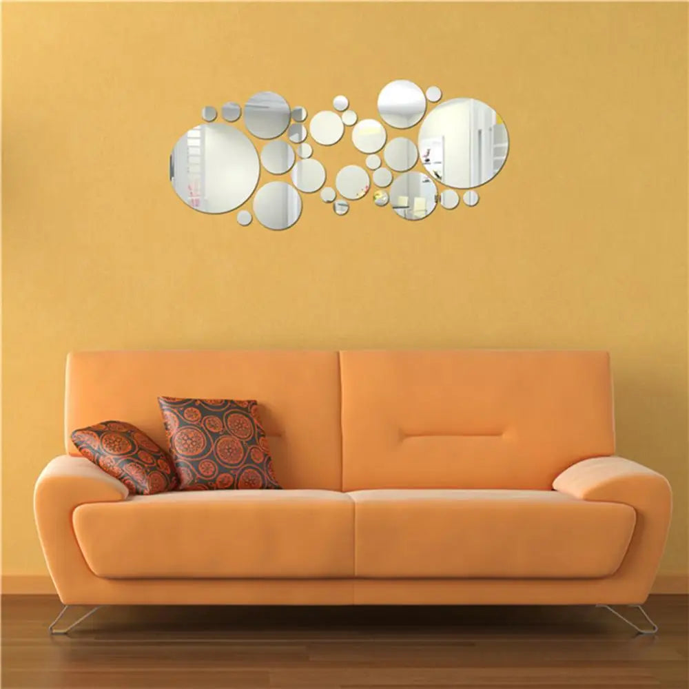 Wall Decor Background Mirror Sticker