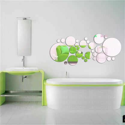 Wall Decor Background Mirror Sticker